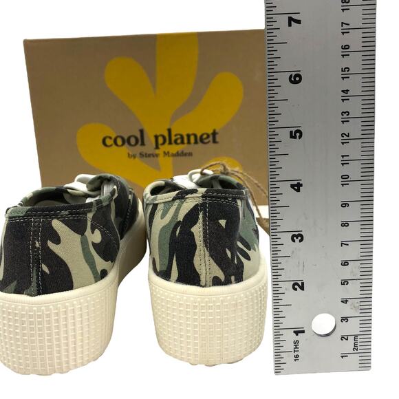 Cool Plant Women's Stream Camo Print Platform Sneakers Steve Madden 8 - Picture 6 of 7